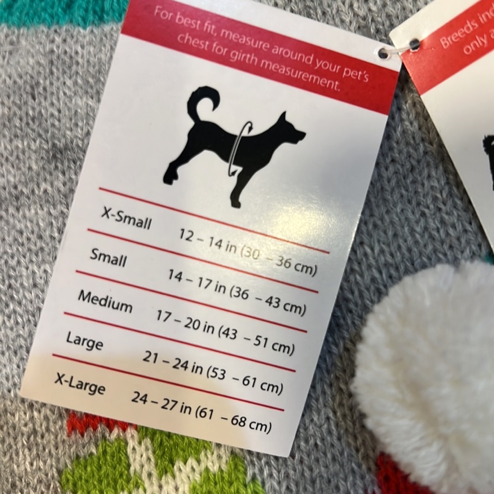 🌟NWT🌟 SimplyDog Holiday Apparel Pet Sweater - Picture 7 of 9
